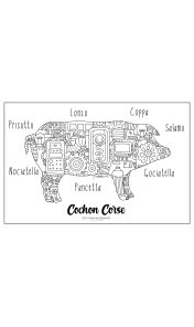 LITHOGRAPHIE COCHON CORSE