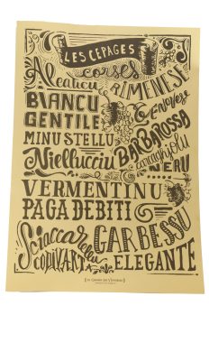 Lithographie Cépages Corses