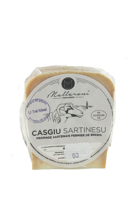 Fromagerie Mallaroni Tome fumée portion env. 350g