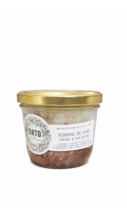 Orto terrine de porc sauge & vin blanc 210g