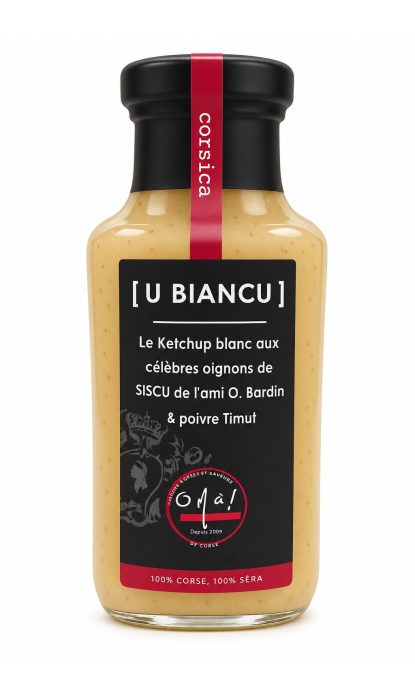 O Ma Gourmandises Ketchup Blanc aux Oignons de Sisco 280 gr